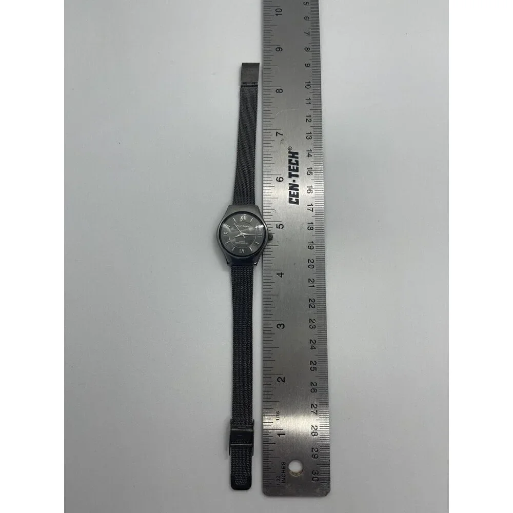 Paul Jardin Men's Quartz Watch Round All Black Water Resistant